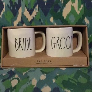 Rae Dunn Bride & Groom Mug Set